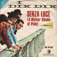Sleeve of Dik Dik's 'Senza Luce'