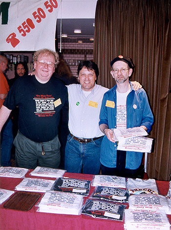 Martin Awsop, with Jens and Roland, and Larry lurking by the bar at the Palers' Fair