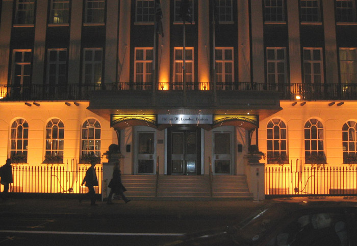 Procol Harum fans' basecamp : the Hilton Hotel in Euston, London
