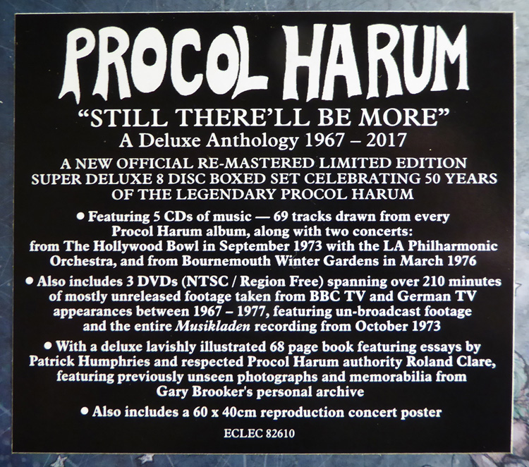 Still There'll be More' • The Procol Fiftieth Anniversary Boxed Set •  Esoteric Records 2018