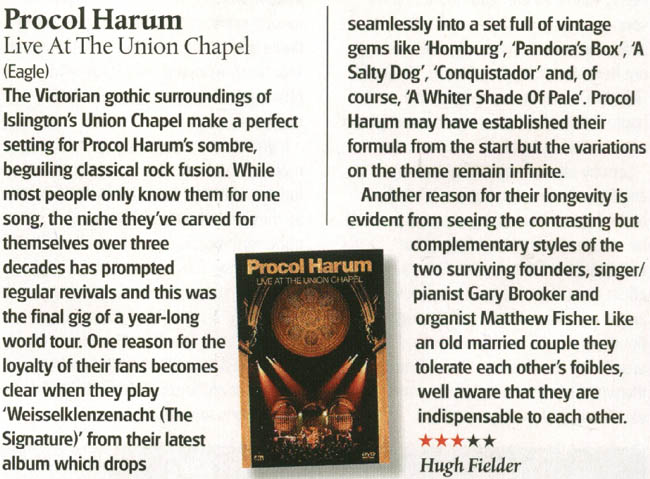 Scan of Union Chapel review (thanks, Chris Frances)