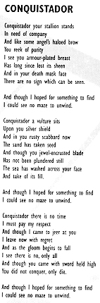 Conquistador words