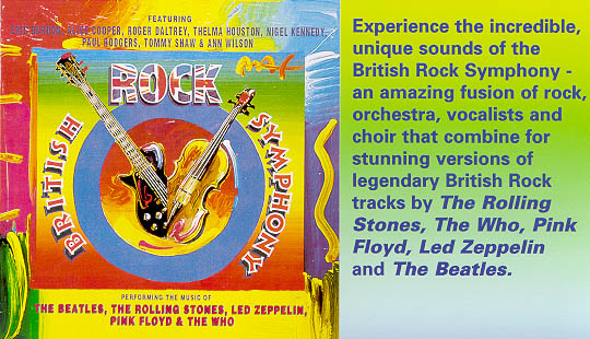 Advert for Rock Symphony Album (graphically, a dog's dinner!)