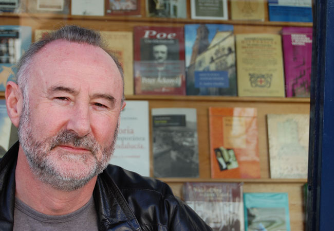 The author with his book