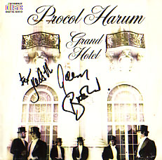 'Grand Hotel' signed for Judith by Gary Brooker