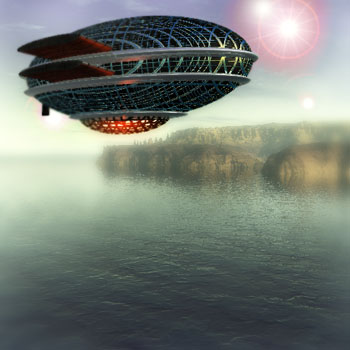 That blimp is heading towards Europe, surely.