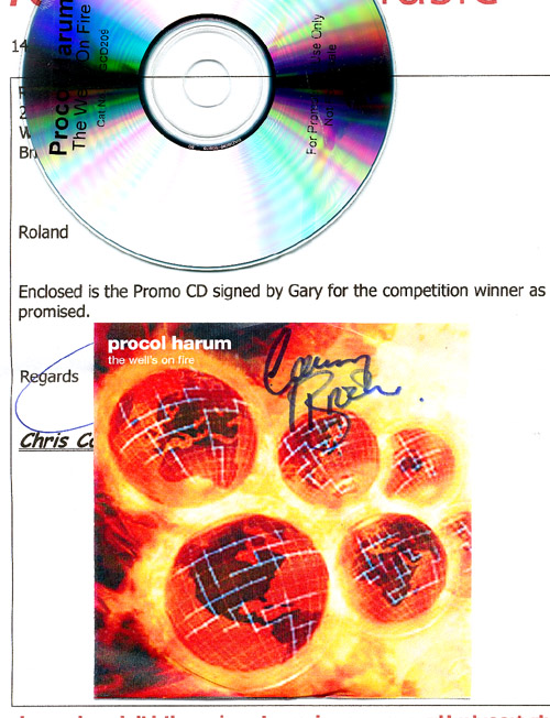 Note to sleuthing-type persons ... it was not Chris Copping who signed this letter of authentication